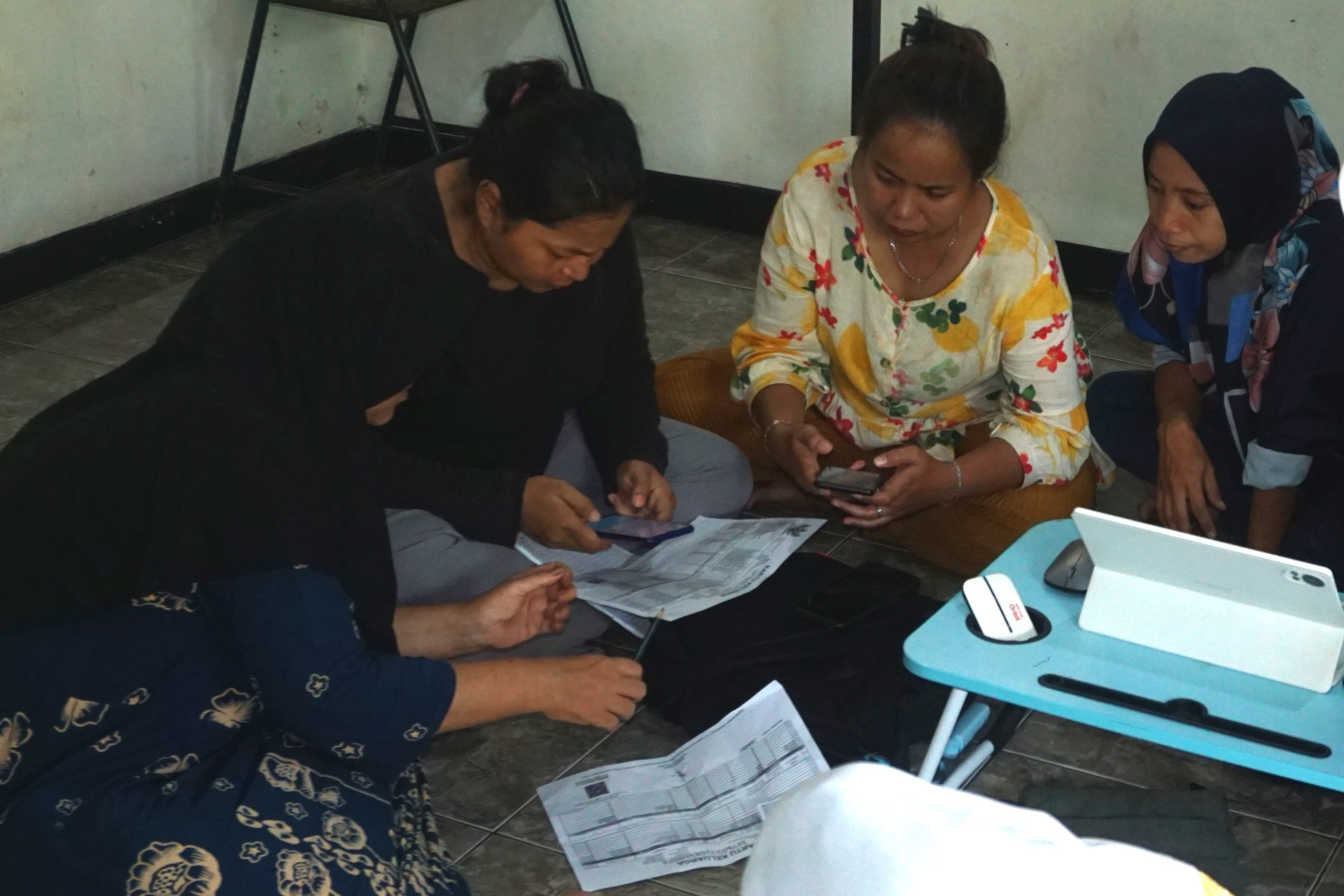 Kegiatan registrasi bareng akun SPMB Kota Depok di kelas Indonesia Bisa Membaca, 22 Mei 2026.